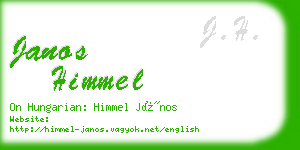 janos himmel business card